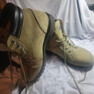 Safety Girl Fusion Olive Green Leather Safety Toe Work Boots – Women’s